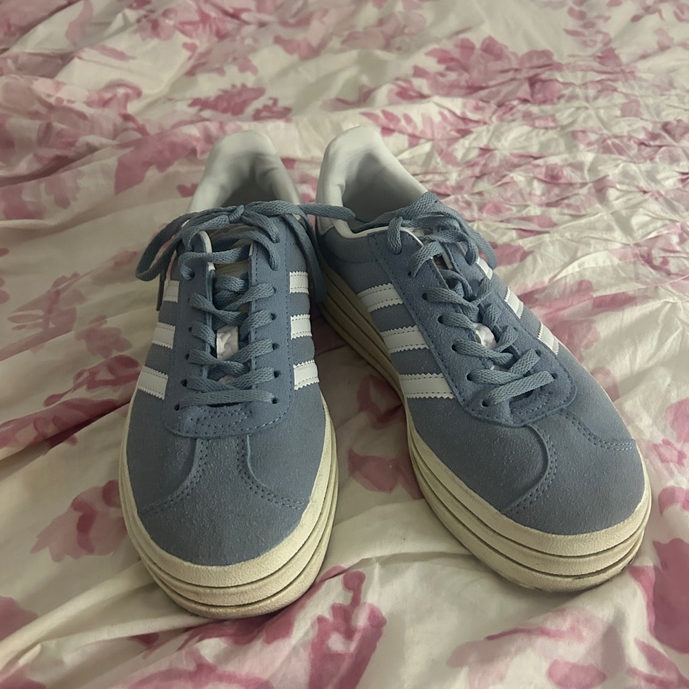 Adidas Women Gazelle Bold Low Clear
Sky Blue
